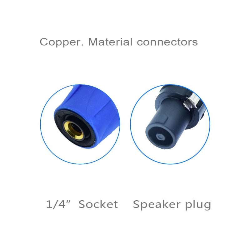 Arklove Speakon to 1/4 Female Adapter na4ljx Connector Upgraded 1/4" inch ts Jack to NL4FC Male Converter are for Converting Cable to NL4FC Plug for pa dj Speaker/Amplifier/Mixer (Adapter - 4PCS)