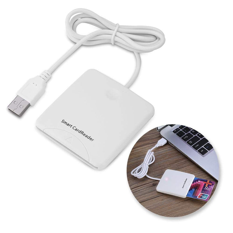 USB Smart Chip Reader,Portable USB Credit Card Reader,Full Speed Smart IC Mobile Bank Credit Card Readers for Supports Windows 98/me/2000/xp/vista/Win7(32bit&64bit), Mac OS X, Linux or Above System