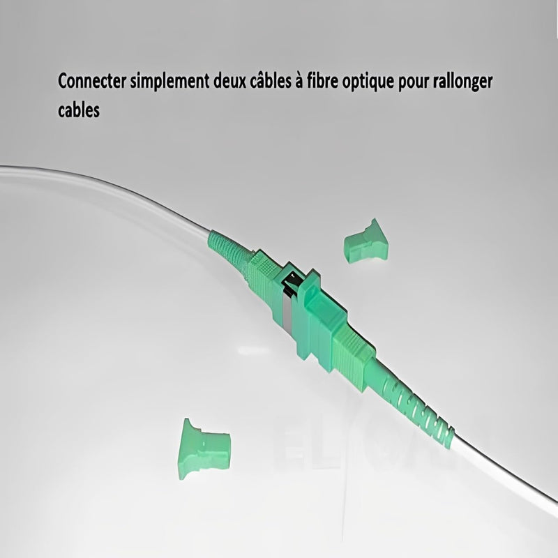 [AUSTRALIA] - Elfcam® - Fiber Optic Adapter Coupler SCA Female to SCA Female Singlemode Simplex, 1 Pack SCA Female - SCA Famale 