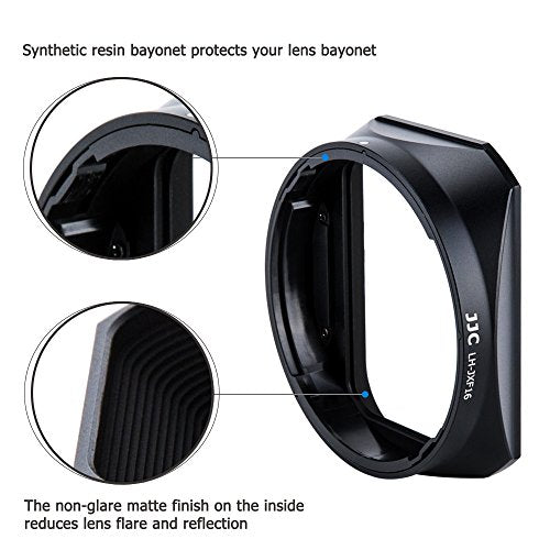 JJC Metal Lens Hood for Fuji XF 16mm F1.4 R WR Lens (Not for XF 16mm f2.8) For Fuji XF 16mm F1.4 Lens