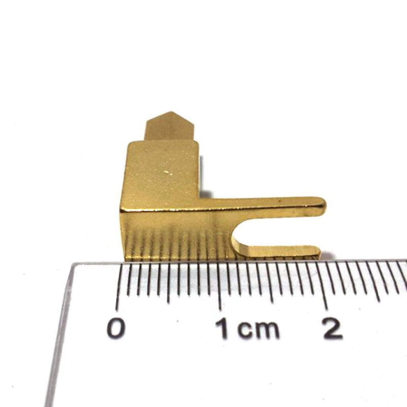 CESS Right Angle Spade Fork & Binding Post - 4mm Banana Plug Socket - Spade Fork Connector for Speaker & Power & Amp (jcx) (10 Pack)