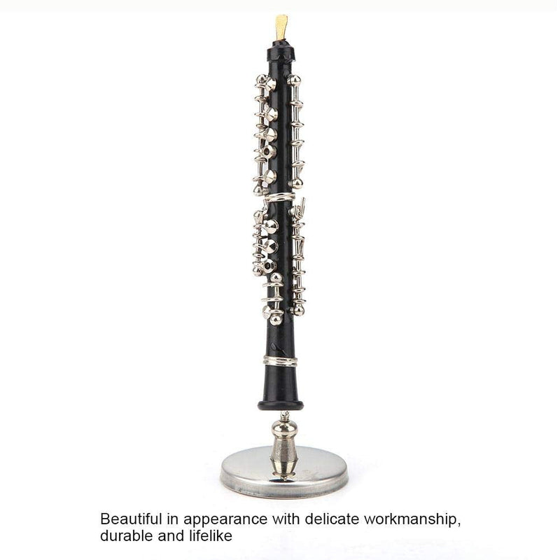 Mini Oboe Model Musical Instrument Miniature Decoration for Home Coffee Ornament