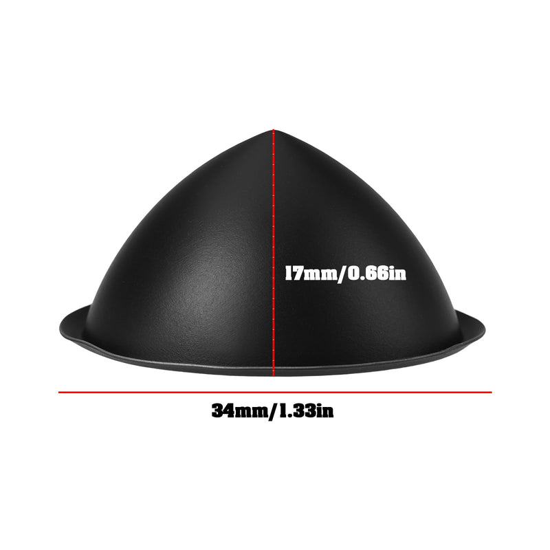 4 Pack 34 mm Speaker Dust Caps Dome Glue On Plastic Compatible with Home Audio DIY Repair 34mm