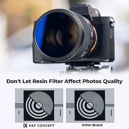 K&F CONCEPT 72mm UV CPL Lens Cap Filters Kit 18 Multi-Coated