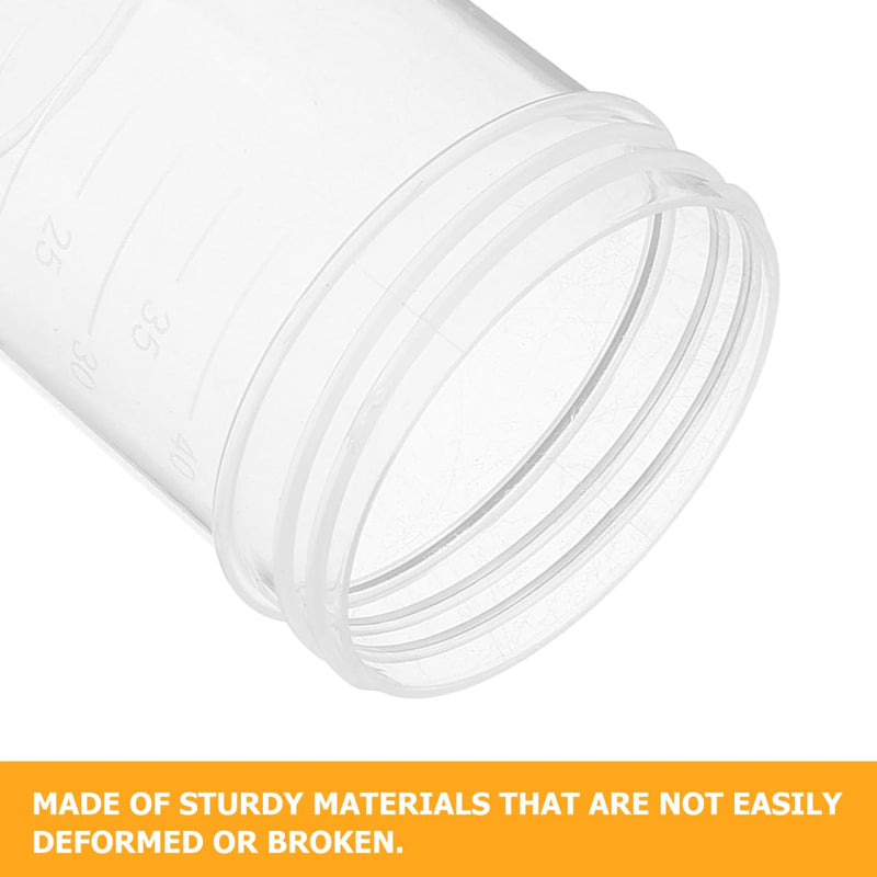 [AUSTRALIA] - Healifty 50 Pcs Screw On Sample Cups with Spoon Stool Sealed Container Sample Tube 40ml 