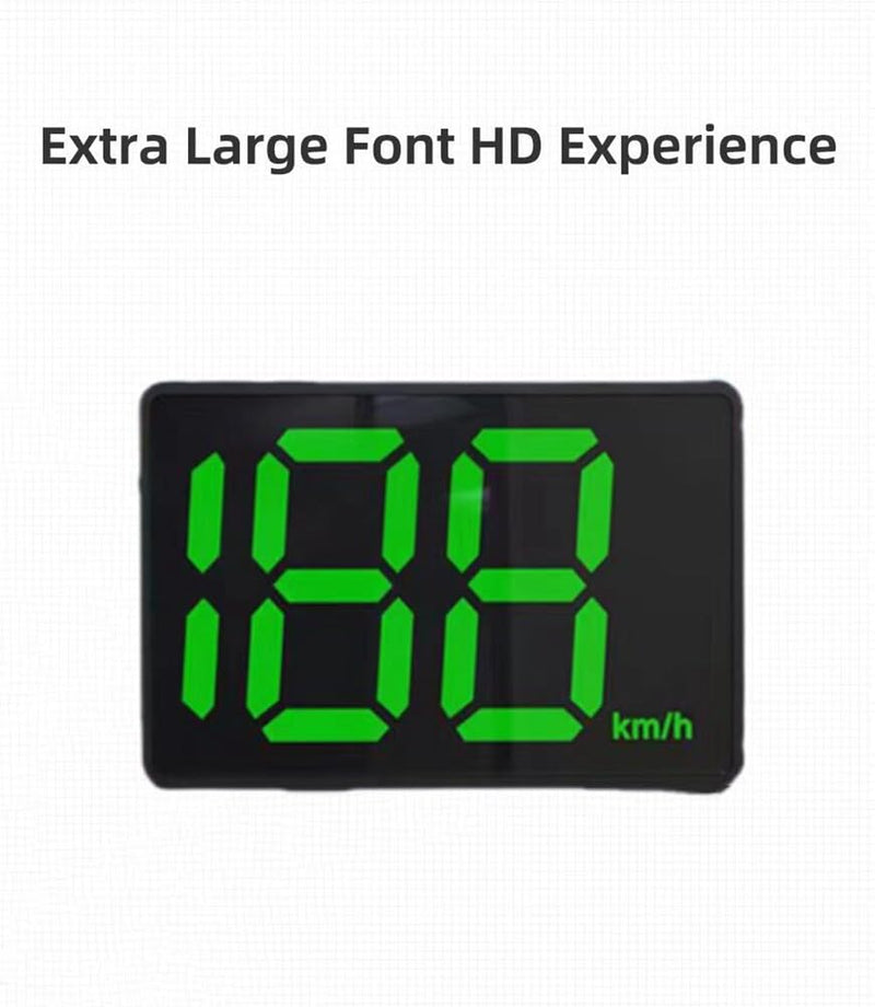 ikasus Car Hud GPS Speedometer Digital Speed Meter with MPH Speed,USB Plug and Play, Head Up Display Driving Direction, OverSpeed Warning for Cars Trucks AUTO-QA4497X#MPH-WJYQ-07