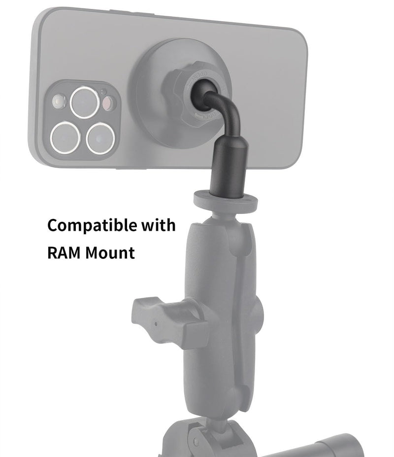[AUSTRALIA] - 17mm Ball to 1/4 inch Female Thread Vertical Mount Adapter, Aluminum Alloy (2PCS) 