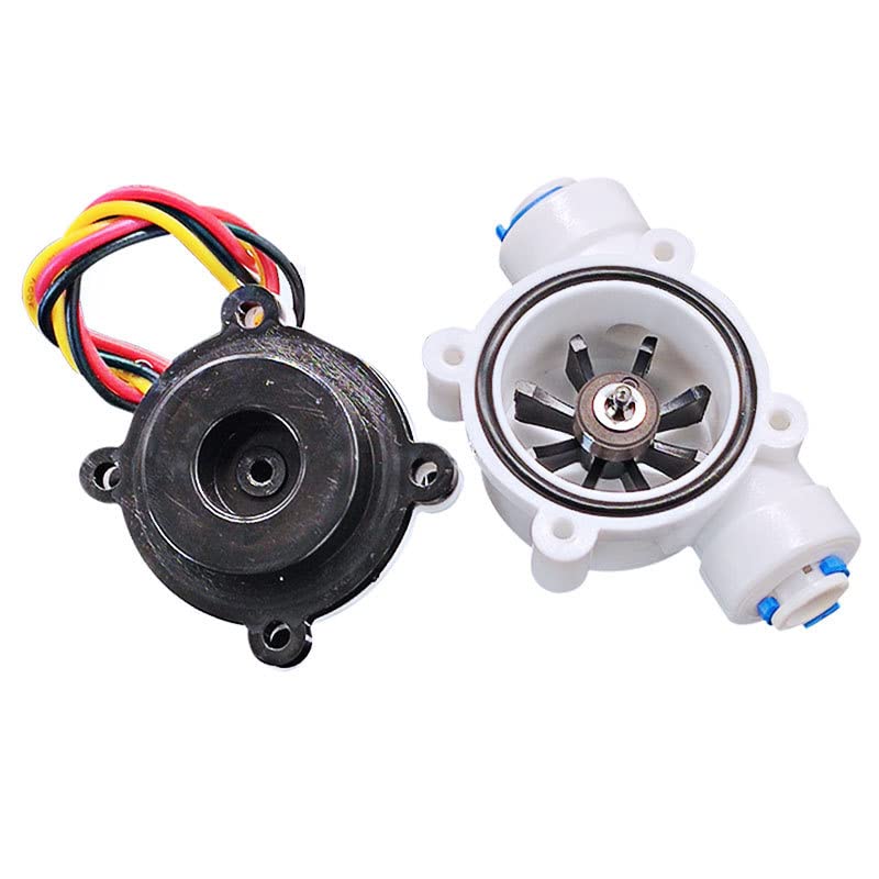 0.3-6L/min Water Flow Sensor, 1/4" Switch Hall Effect Flow Meter Liquid Meter Meter for Water Heater and Coffee Machine, YF-S402B