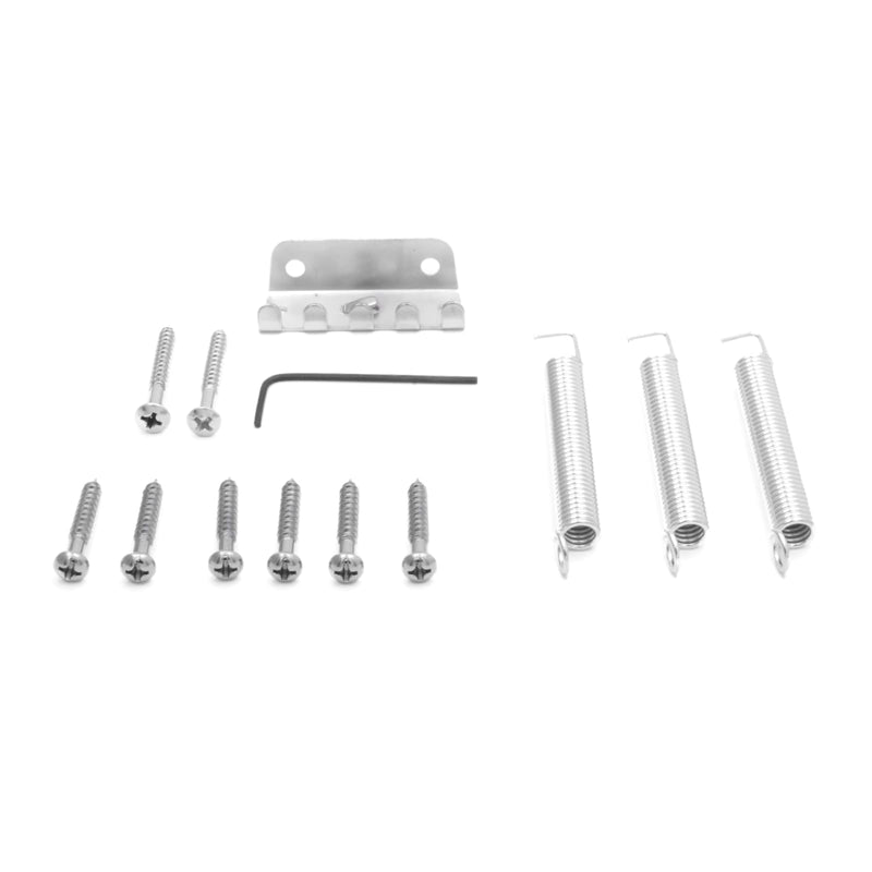 [AUSTRALIA] - 52.5mm Guitar Tremolo Bridge Set for Fender Strat Squier Electric Guitar Replacement (Chrome) Chrome 