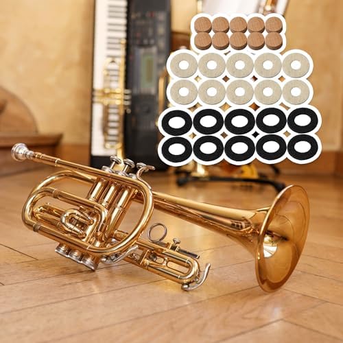 BQLZR Trumpet Water Key Spring Trumpet Drain Valve Cork Pad Cap Felt Washer Pack of 30