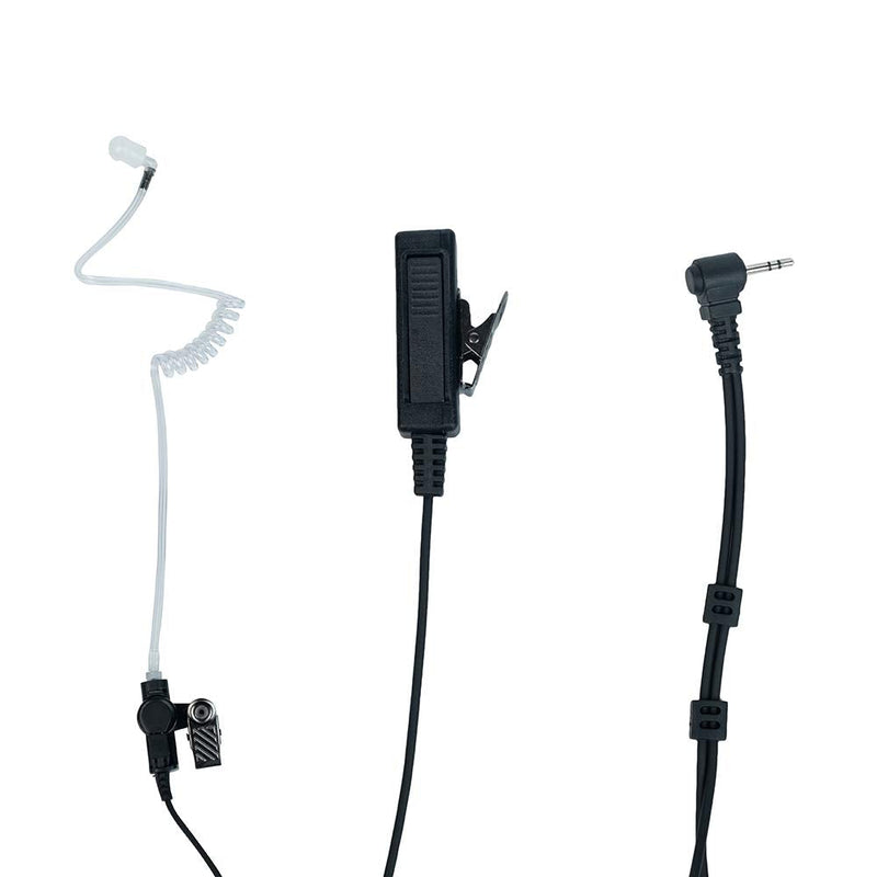 Earpiece Headset with MIC PTT 1 PIN 2.5MM for Motorola Talkabout Walkie Talkie 2 Way Radio MR350R MD200TPR MH230R MS350R MT350R MG160A MH230TPR with Covert Acoustic Tube