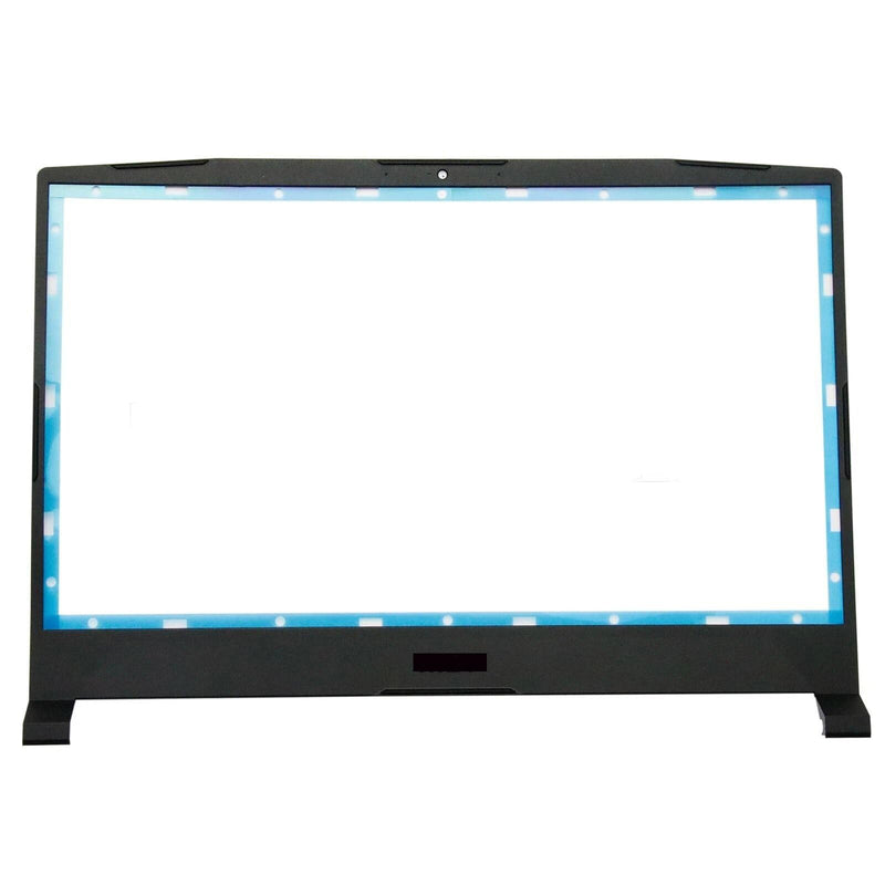 New Replacement Laptop LCD Cover Back Rear with Hinges and Front Bezel Frame for MSI Katana GF66 11UE 11UG MS-1581 MS-1582 11UC 11UD 11SC 307581A222 9S7-158212 9S7-158112 Black