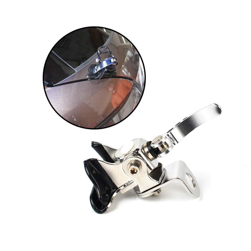 [AUSTRALIA] - UAYESOK Car Antenna Mount Bracket Clip Trunk Lid Hatchback Mobile Radio Antenna Mount Base with 5M/16.4ft SO239 to PL-259 RG-58 Coax Cable for Vehicle Car HAM Radio Antenna 