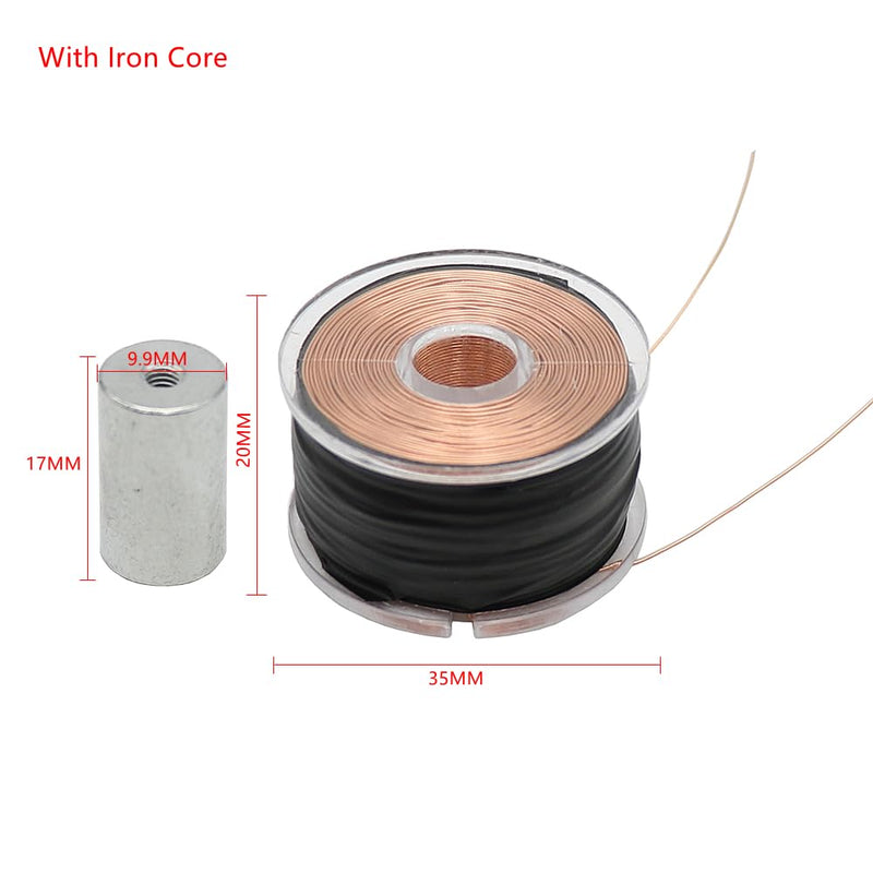 1 Piece Copper Magnetic Floating Coil, DIY Coil, 1000 Rotations, Wire Diameter 0.35 mm, Experiment Coil, Large Magnetic Levitation Coil (With Iron Core) With Iron Core