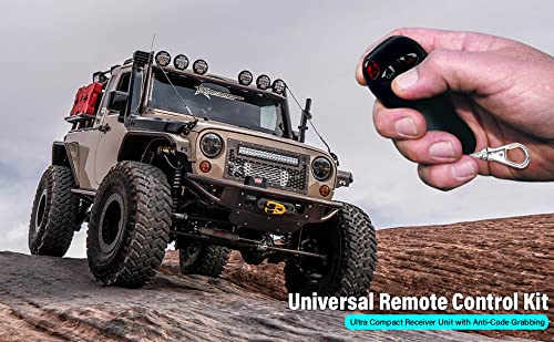 iMBAPrice 12V, 15 Amps, Heavy Duty Boat and Car Universal Remote Control Kit 15 amps (2 Remotes) Black