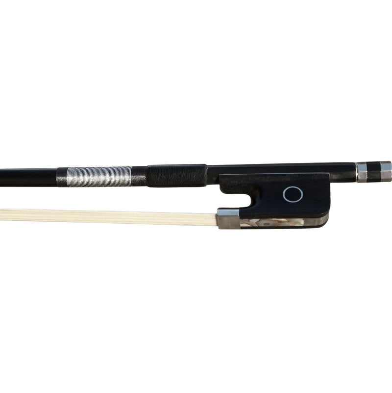 Carbon Fiber Cello Bow 4/4 Full Size Ebony Frog Natural Horsehair for Teacher Student Professional Carbon Bow 04-Carbon Fiber