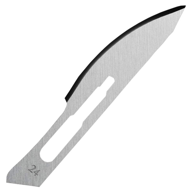 May Scalpel Blades Figure 24 for Scalpel Holder No. 4 - Replacement Blades Sterile Packed - Includes Blade Puller Pack of 50