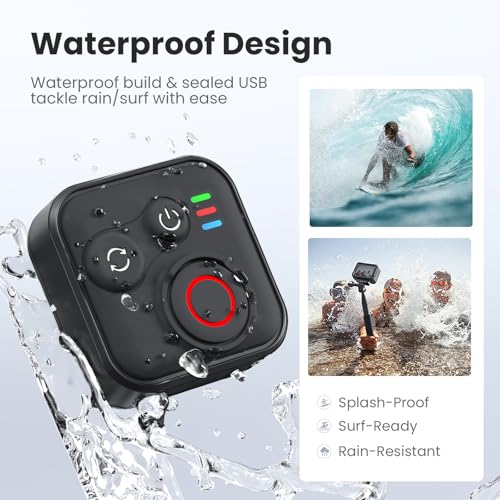 Bluetooth Remote Control for Insta360, GoPro Hero, Phone for iOS Android