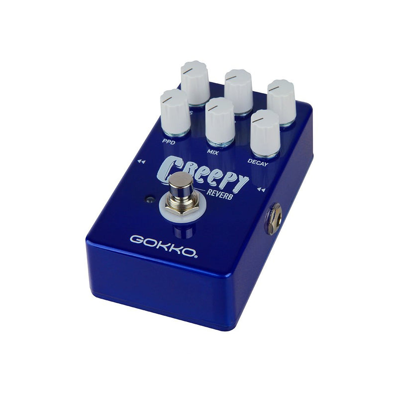 CREEPY REVERB GK - 26 - Versatile Reverb Pedal with 6 - Control Tone Shaping - True Bypass & Durable Metal Enclosure