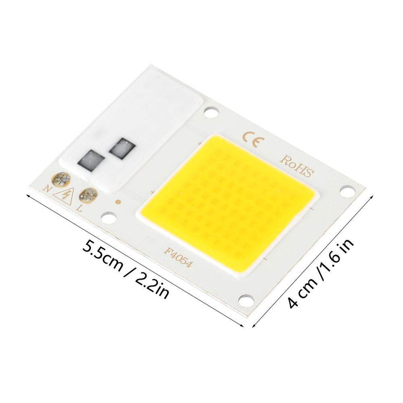 Fdit 20W 220V High Power LED Chip Warm White Energy Saving Chip High Voltage COB LED Chip Light Source Accessories