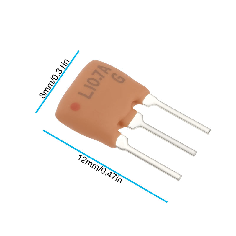 [AUSTRALIA] - ECSiNG 10PCS Ceramic If Filter SFE 10.7MA for FM Radio Wireless Communication Equipment Analog Signal Processing 