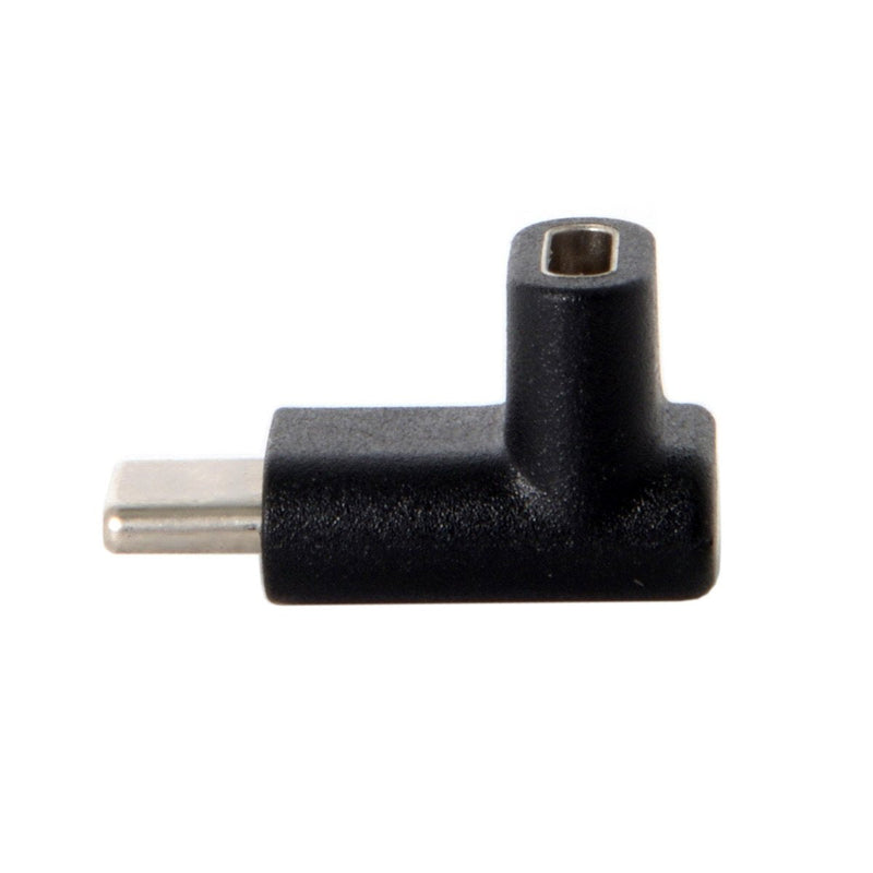 Cablecc 90 Degree Up or Down Angled Reversible USB 3.1 Type-C Male to Female Extension Adapter for Laptop & Phone
