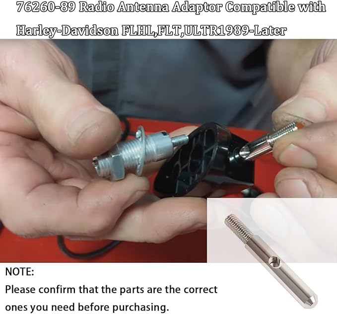 Radio Antenna Adaptor 76260-89 Compatible with Harley-Davidson FLHT, FLT, Ultra 1989-2013