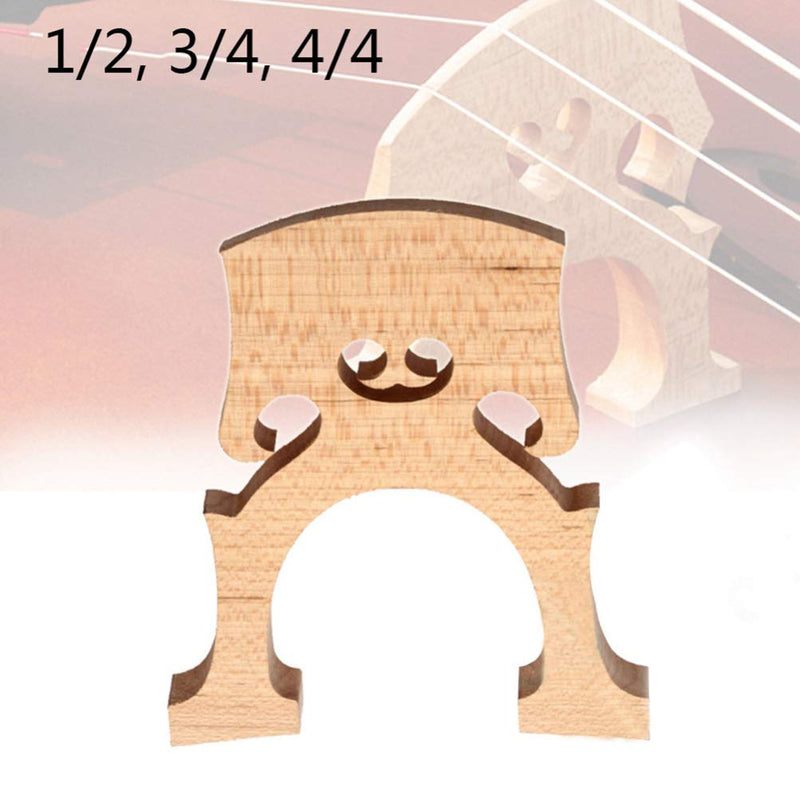 Milisten Cello Bridge 4/4 Bridge Replacement Parts for Instrument Cello Accessories