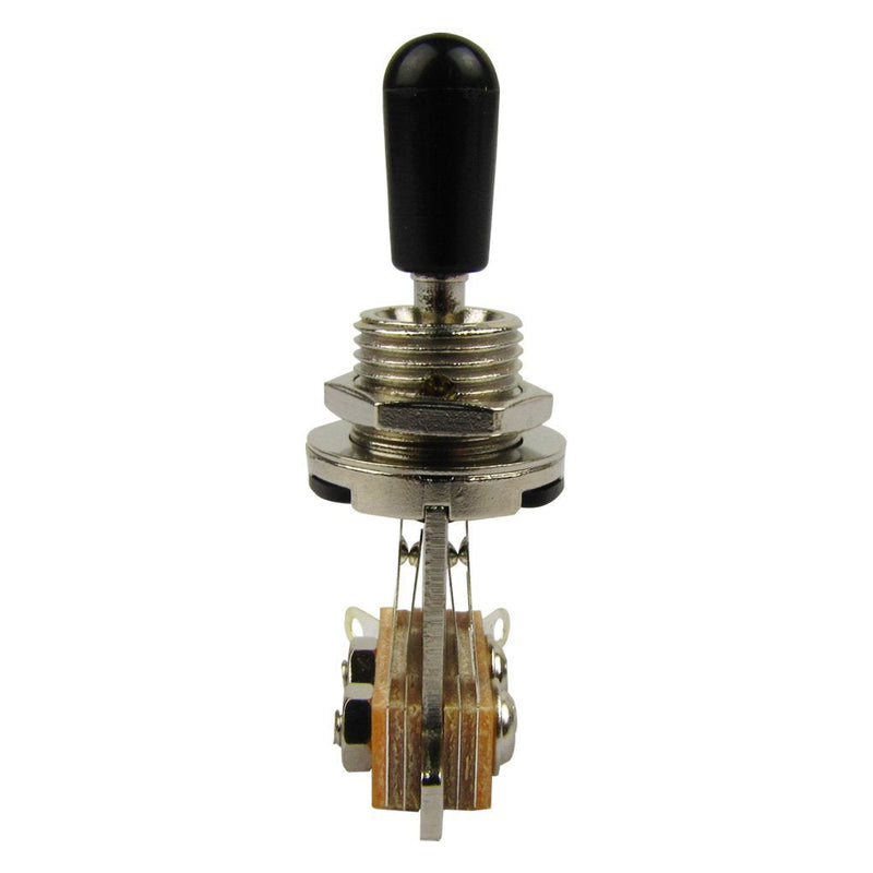 Musiclily Plastic 3 Way Pickup Selector Toggle Switch for Gibon Epiphone Les Paul Guitar Part, Black Tip (Pack of 2)