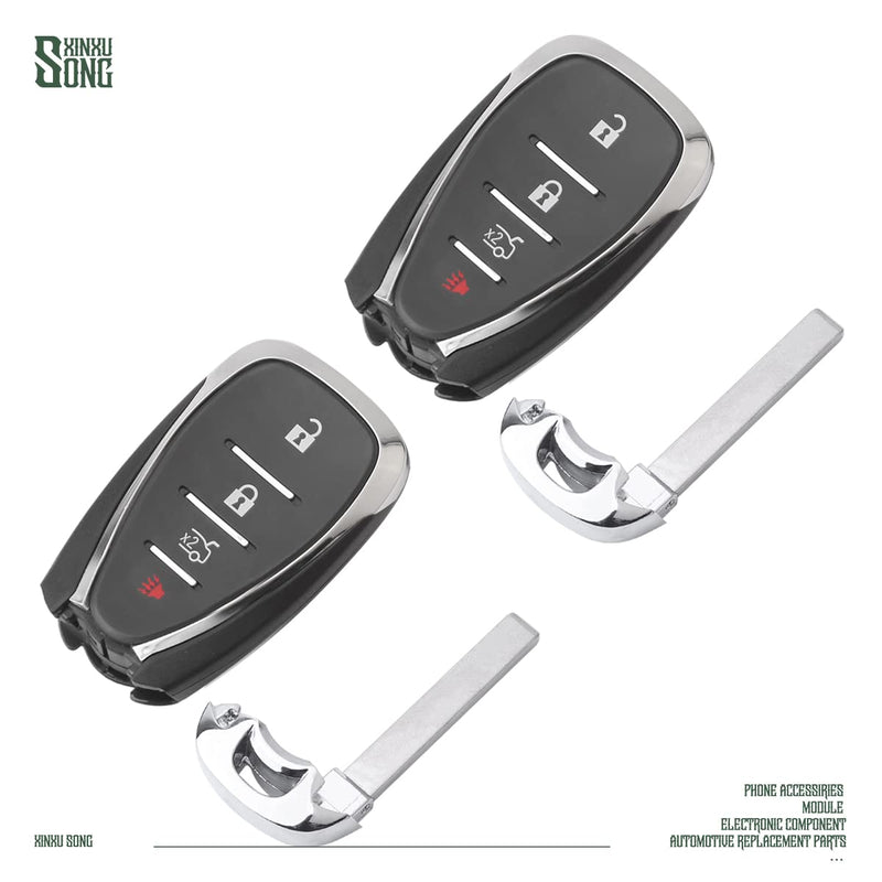 Compatible with Chevrolet HYQ4EA Proximity Smart Key 13529638 13585728 Car Key Fob Keyless Control Entry Remote 4 Button Vehicles Replacement