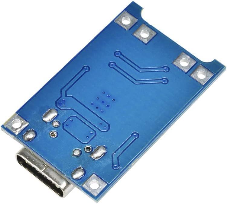 Fastsaw Pack of 25 Micro Input Interface Type-C USB 5V 1A 18650 Lithium Charger Module Charging Card with Double Protection Function