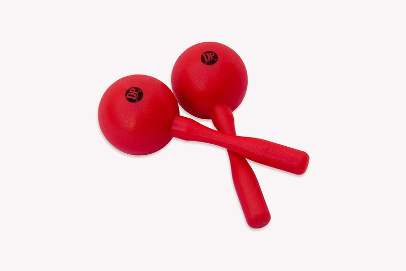 [AUSTRALIA] - DP Music Parranda Kit Percussion with Carrying Bag - Puerto Rico Flag 8 Inches Tambourine - Claves - Plastic Güiro & Maracas (Maracas Red) Maracas Red 