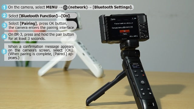 Remote Control for Sony Camera,USB-C Rechargeable Wireless Shutter Release Black Display Remote Control for Sony