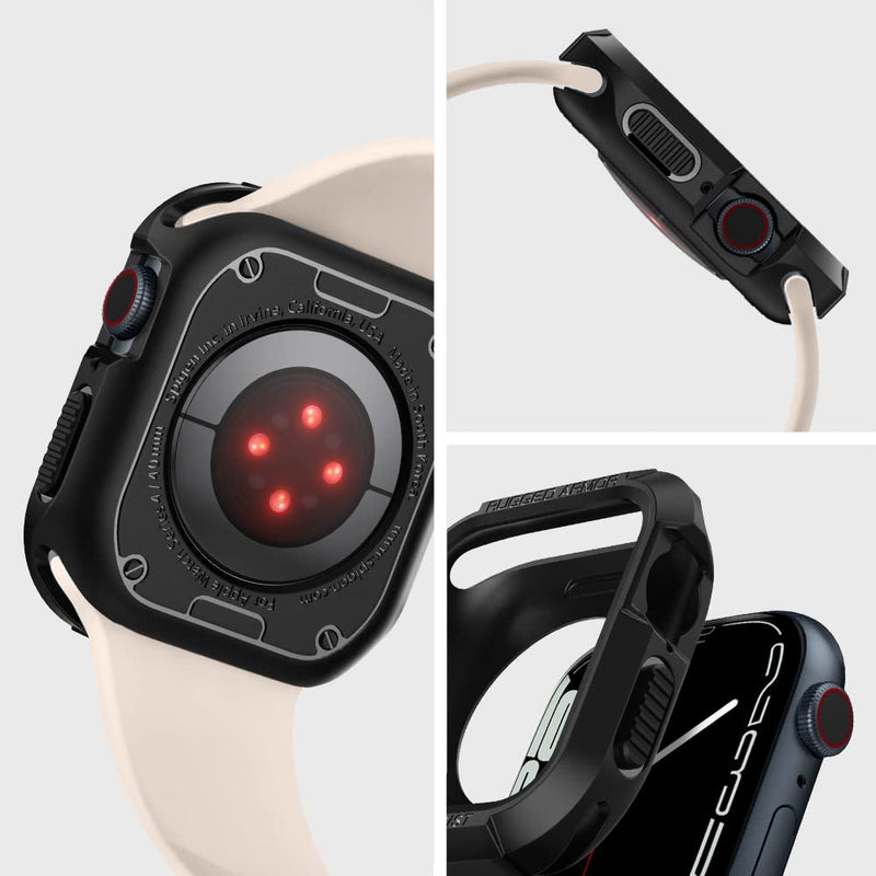 Spigen Rugged Armor Case and Rugged Band Designed for Apple Watch 41/40mm Series 11/9/8/SE3/SE2/7/6/SE/5/4