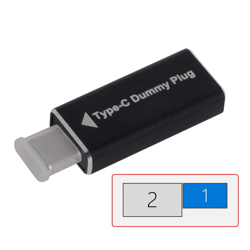 Cablecc CY Virtual Display Adapter USB-C Type-C DDC EDID Dummy Plug Headless Ghost Display Emulator 1920x1080p@60Hz