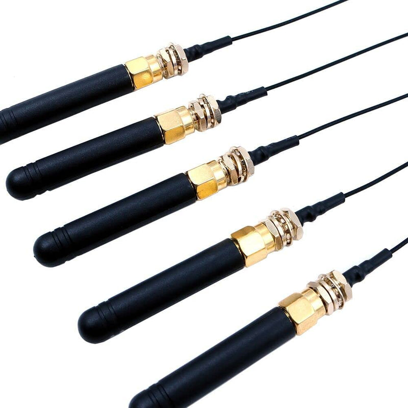 [AUSTRALIA] - Fasizi U.FL IPEX to SMA Connector Antenna 868-915MHz for Lora Board Lora32u4 II Wifi Lora32 Pack of 5 