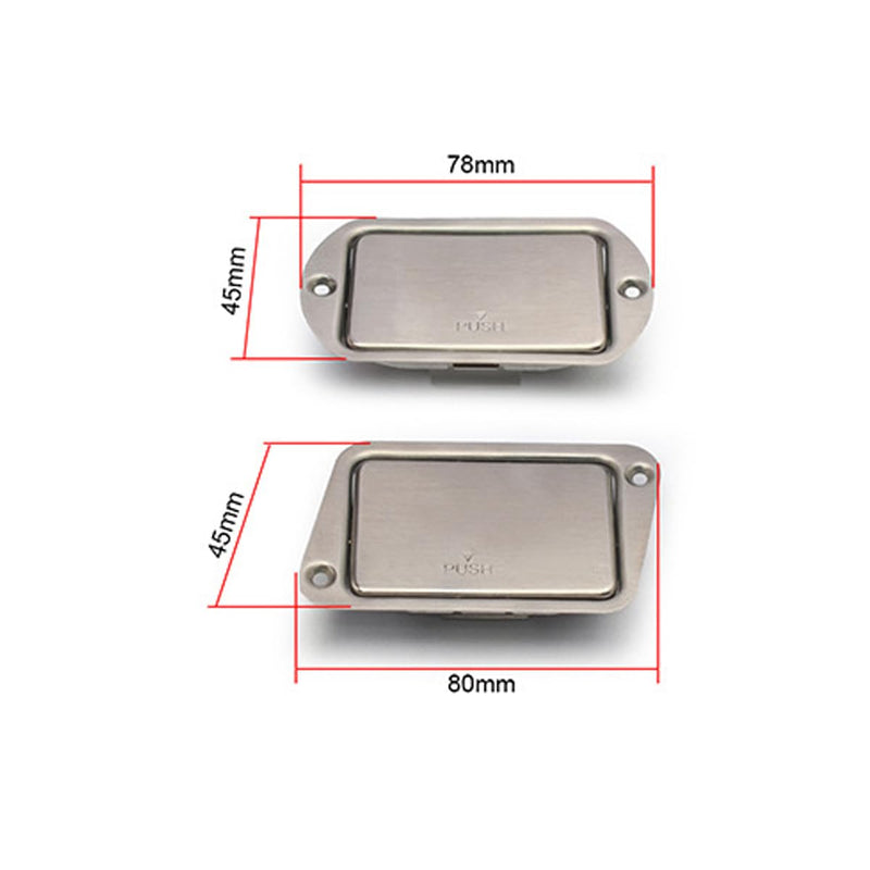Stainless Steel 9V Guitar battery Box Battery Cover Box Case Compartment for Active Guitar Bass Oval Style