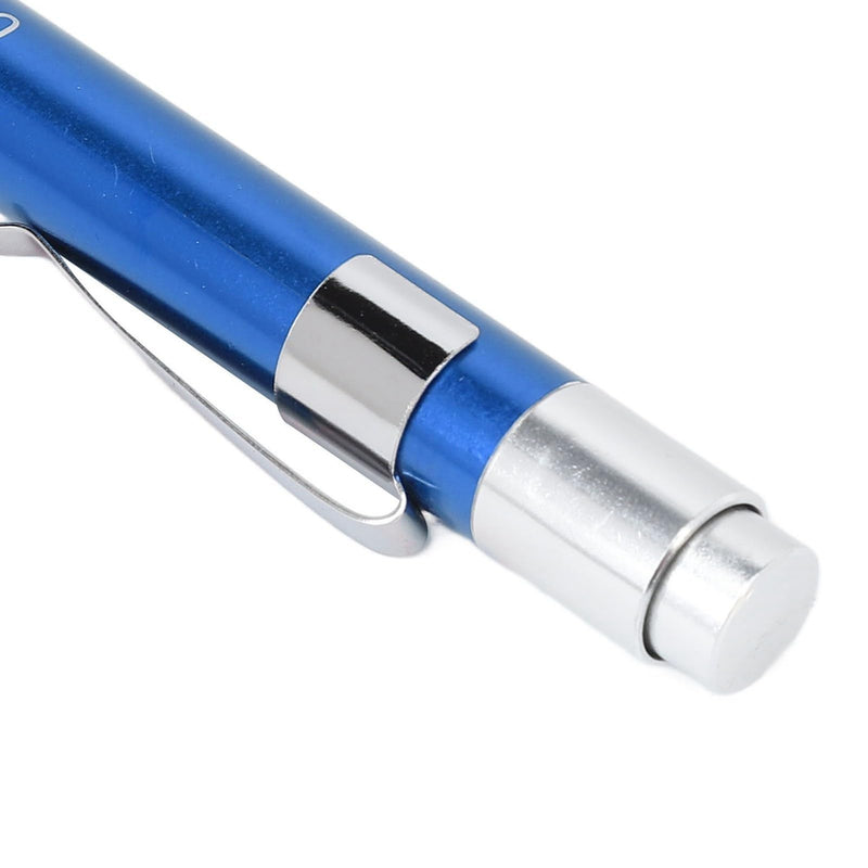 YUYTE Pen Light with Pupil Gauge, LED Pen Light, Yellow Lighting, Concave Head, Aluminium Alloy, Medical Pen Light with Pupil Gauge, for Ear, Nose, Throat (Blue)