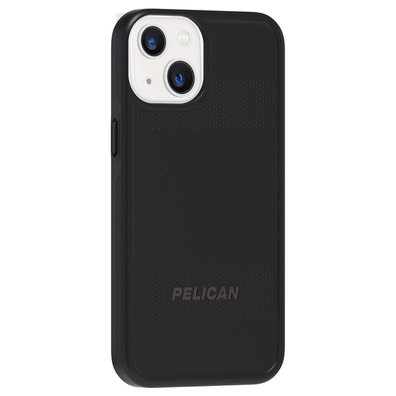 Pelican Protector Series - iPhone 13 Case 6.1" [Compatible with MagSafe] Magnetic Phone Case w/Anti-Scratch Technology [15ft MIL-Grade Drop Protection] Rugged, Heavy Duty Cover for iPhone 13 - Black Protector Black