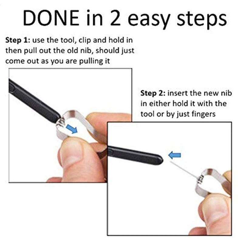 SLAUNT Stylus S Pen Nibs/Tips Replacement Compatible with Samsung Galaxy Tab S7/S7 Plus/S6/S6 Lite Note10/10 Plus Note 20 Replacement Touch Pen Tip (White) White