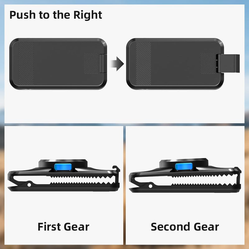 Magnetic Phone Clip Mount for Backpack Strap, 360° Rotating Hands-Free Phone Holder Compatible with iPhone 17/16/15 Pro Max, Samsung and Most Smartphones