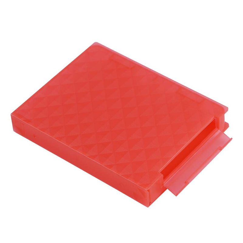 Wendry 2.5 Inch Hard Drive Case Protective Box,Storage Box for HDD SSD External Hard Drive Case,Moisture-Proof and Anti-Static Storage Case red