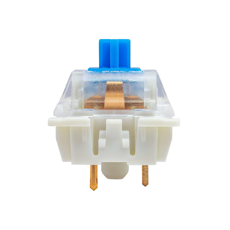66 Pieces Gateron KS-9 Blue Switches for Mechanical Keyboards, 3-pin White-Shell Supporting SMD RGB Light