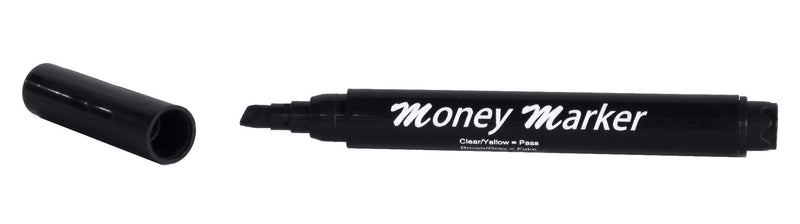 Money Marker (12 Pens) --- Counterfeit Bill Detector Pen with Upgraded Chisel Tip - Detects Fake Counterfit Bills, Universal Currency Detectors Pack
