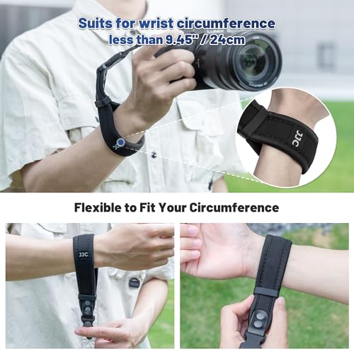 FDA-EP19 Eyecup Eye Cup + Upgraded Hand Strap: Soft Silicon Camera Viewfinder Eyecup Eye Cup Eyepiece Replacement for Sony Alpha A1II A7R V A7RV A7R5 A7 IV with Soft Neoprene Camera Hand Wrist Grip