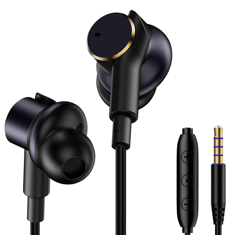 Wired Earphones Immersive Bass Noise Cancellation In-Ear 4-driver Headphone | Wired Earbuds with Microphone noise-canceling call,subwoofer and clear DAC decoded sound Universal USB C 3.5mm plug