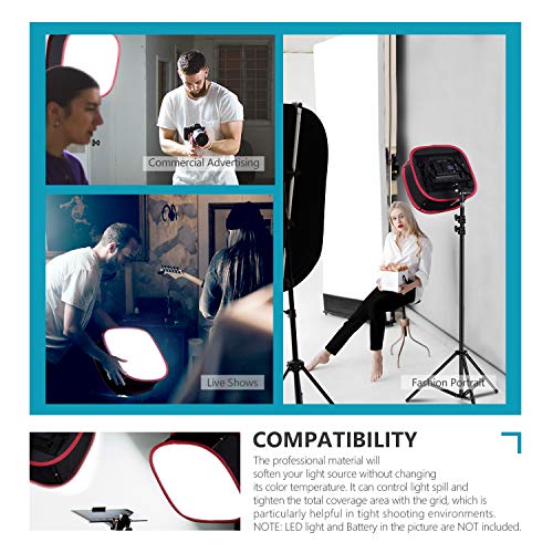 NEEWER Foldable Softbox Light Box with Strap Clip, Grill and Carry Bag 1 Pack w/Grid