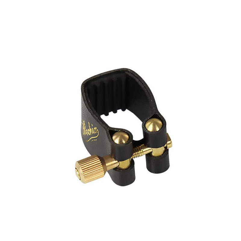 Rochix Leather Ligature and Plastic Cap for Soprano Saxophone Sax soprano sax leather ligature