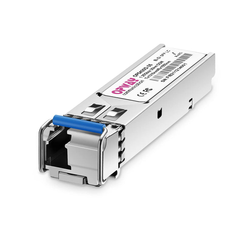 Tongyu 4PCS/Pack SFP LC 1.25Gb/s Module 1310nm/1550nm 20km Bi-Directional Transceiver for Cisco, Ubiquiti UF-SM-1G Netgear Mikrotik Other Open Switches 1000Base-LX Ethernet Metro/Access Networks 4 Pcs