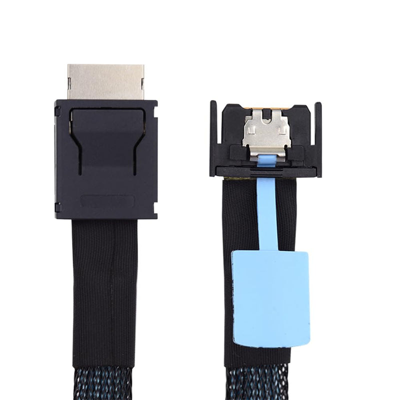 Xiwai PCI-E 5.0 MCIO PCI-E Mini Cool Edge IO 4i 38Pin Male to Oculink 4X SFF-8611 Extender Cable 50cm/1.6ft MCIO 4i to SFF-8611